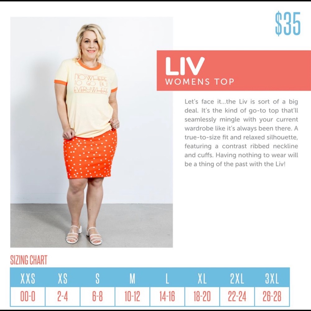 NWT LuLaRoe Liv Christmas Tee Shirt - Picture 6 of 6